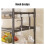Slim 6-Tier Rolling Storage Cart with Plastic Baskets Black 5