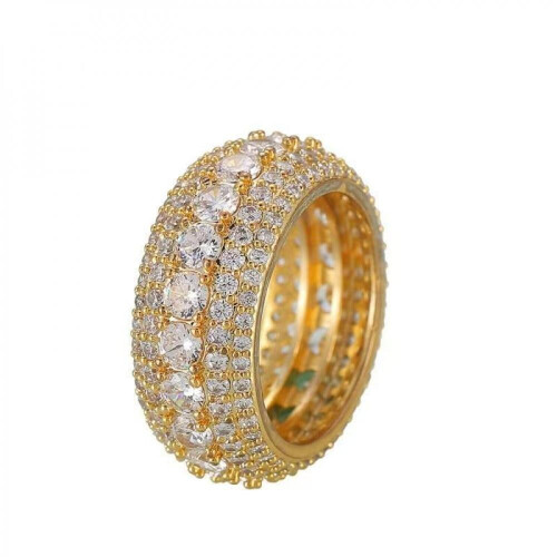 Moissanite Ring for Men Sterling Silver Pave Setting 1