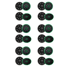 Soft Sanding Pad + Hard Sanding Pad for RO 150 FEQ Sander, 6 Inch Back- Sanding Discs (12-Pack)