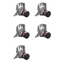 5X Gas Masks Survival Nuclear and Chemical, Gas Mask with 40mm Activated Carbon Filter, Full Face Respirator Mask