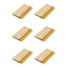 6pcs 8 Inch Silk Screen Printing Press Squeegee Single 70 Durometer Ink Scraper Tools