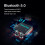 Portable Bluetooth Shower Speaker with Flashing Lights TWS 6