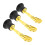LEORX Competition Trophy Golden Plastic 3 pcs 6
