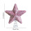 Pink Glitter Foam Christmas Tree Topper Star with Silver 6