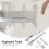 Under Desk Keyboard Rails Adjustable Slide Tray 8
