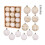 Christmas Tree Ornaments White Shatterproof 12 PCS 3