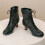 Women's Winter Boots Lace-Up Pointed Toe Chunky Heel Ankle 8