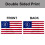Bandera estadounidense de doble cara, 3 capas, 2x3 pies 4
