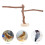 MUSEYA Large Parrot Perch Grape Branch 1 Pack 6