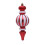 Christmas Gourd Pendant Red White Tree Decoration 2PC 5