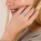 Moissanite Ring Sterling Silver Elegant Design 3 Stones 3