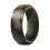 Silicone Wedding Ring for Women Light Grey Size 7 8