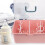 MUSEYA baby bottle organizer pink PP storage box 1 set 8