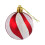 Red Electroplated Christmas Ornaments 6PCS 3