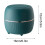 Round desktop bin with lid press-type removable plastic 3