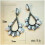 Boho Drop Earrings 925 Silver Tourmaline A Pair 3