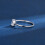 Thin White Gold Plated Ring with Cubic Zirconia 0.1 Karat 4