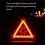 Multifunction Car Breakdown Emergency Safety Triangle Stop Sign with Red LED Warning Light Triangle Light Car Stop Sign 6