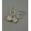 Boho Drop Earrings 925 Silver with Tourmaline 1 Pair 4