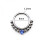 Titanium Micro Cubic Zirconia Nose Hoop Ring 1 Pc 3