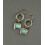 Boho Drop Earrings 925 Silver with Tourmaline 1 Pair 5