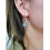 Boho Drop Earrings 925 Silver with Tourmaline 1 Pair 2
