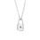 Initial Pendant Necklace Stainless Steel Unisex Figaro 2