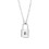 Initial Pendant Necklace Stainless Steel Unisex Figaro 3