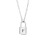 Initial Pendant Necklace Stainless Steel Unisex Figaro 6