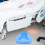 Blue plastic bed pan for elderly use 1 pc 3