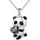 Κολιέ με κρεμαστό κόσμημα Panda Heart Κοσμήματα κινουμένων σχεδίων για καθημερινή 2