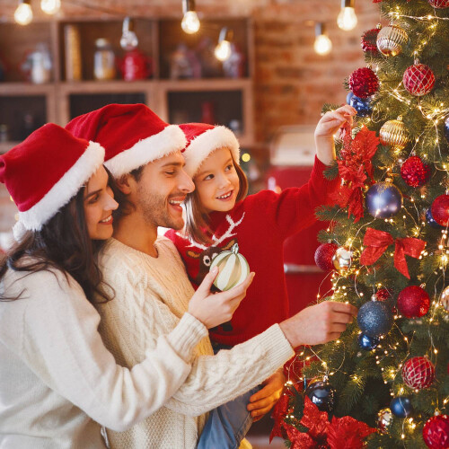 Kerstboomversieringsset, 101 plastic kerstballen 2