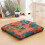 Meditation Cushion Paisley Print Boho Square 22 x 22 4