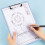 A4 Plastic Clipboard Light Blue 12x9in 7