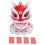 Lion Bobblehead Dashboard Ornament Red Plastic 1 Set 5