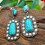 Boho Drop Earrings 925 Silver Tourmaline A Pair 3