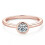 Moissanite Ring Sterling Silver Solitaire 0.5 Ct 7