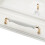White Zinc Alloy Cabinet Handle with Screws 10 Pack 5