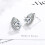925 Sterling Silver Stud Earrings with Cubic Zirconia for 2