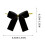Velvet Christmas Tree Bows Black 3.35 Inch 12 Pack 2