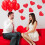 LEORX Heart Greeting Cards Paper Red 40 Pack 4