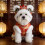 Dog Lion Dance Coat Winter Warm Costume for Small Medium 2