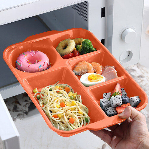 Divided Plates Tray Black 32.5x22x4cm 2