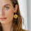 Flower Petal Stud Earrings 18K Gold Plated 5