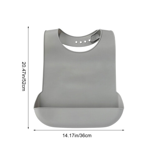 Adult Waterproof Bib Washable Adjustable Reusable 2