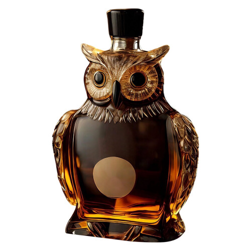 Owl Whiskyglas, 125 ml Kristallkaraffe mit Gravur 1