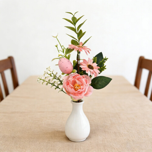 Easter Egg Picks Artificial Roses Eggs Spring Decor Stems 1