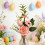 Easter Egg Picks Artificial Roses Eggs Spring Decor Stems 3