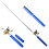 Mini Portable Fish-Shaped Spinning Rod Aluminum Alloy 7