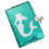 Supvox Green Sequin Notebook with Lock 8.5x11 inches 3